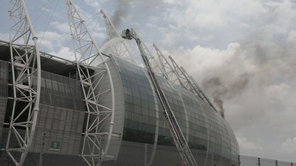 Laudo sobre as causas do incêndio na Arena Castelão deve sair em 10 dias