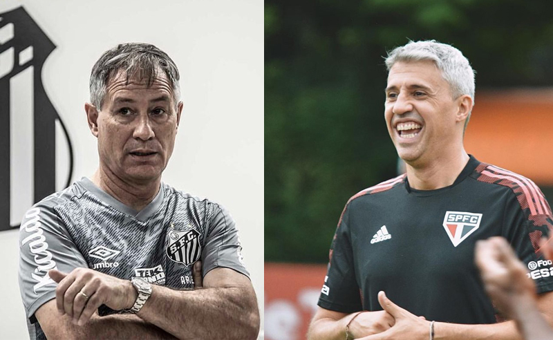 Com novos técnicos, São Paulo e Santos fazem clássico no Morumbi