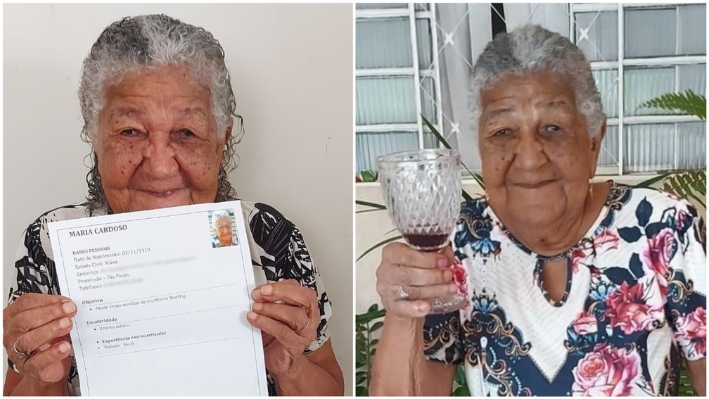 Idosa de 101 anos que viralizou por entregar currículo vira influencer