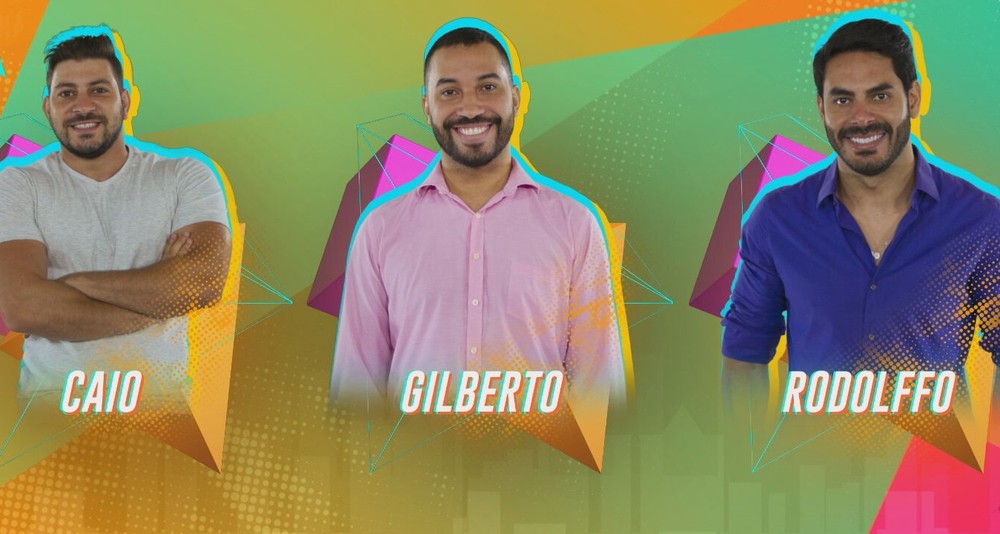 Caio, Gil e Rodolffo formam paredão do 'BBB21'