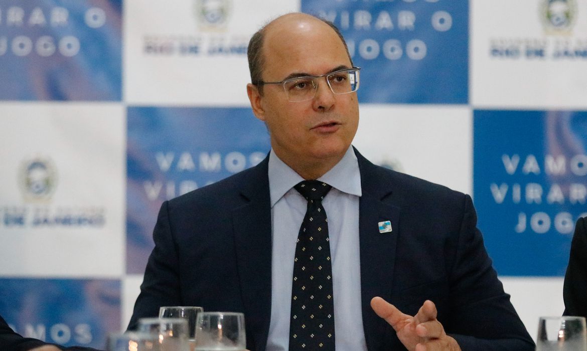 Justiça do Rio de Janeiro ouve o governador afastado, Wilson Witzel