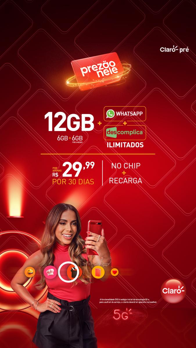 Anitta mescla filtros em campanha da Claro