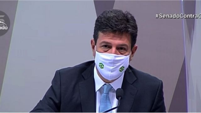 Ex-ministro Henrique Mandetta presta depoimento à CPI da Covid