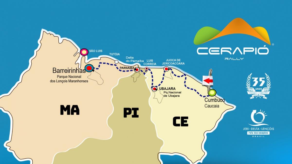 Rally Cerapió 2022 apresenta roteiro da edição comemorativa de 35 anos