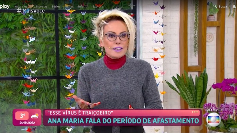 Ana Maria Braga retorna ao 'Mais Você' após Covid-19