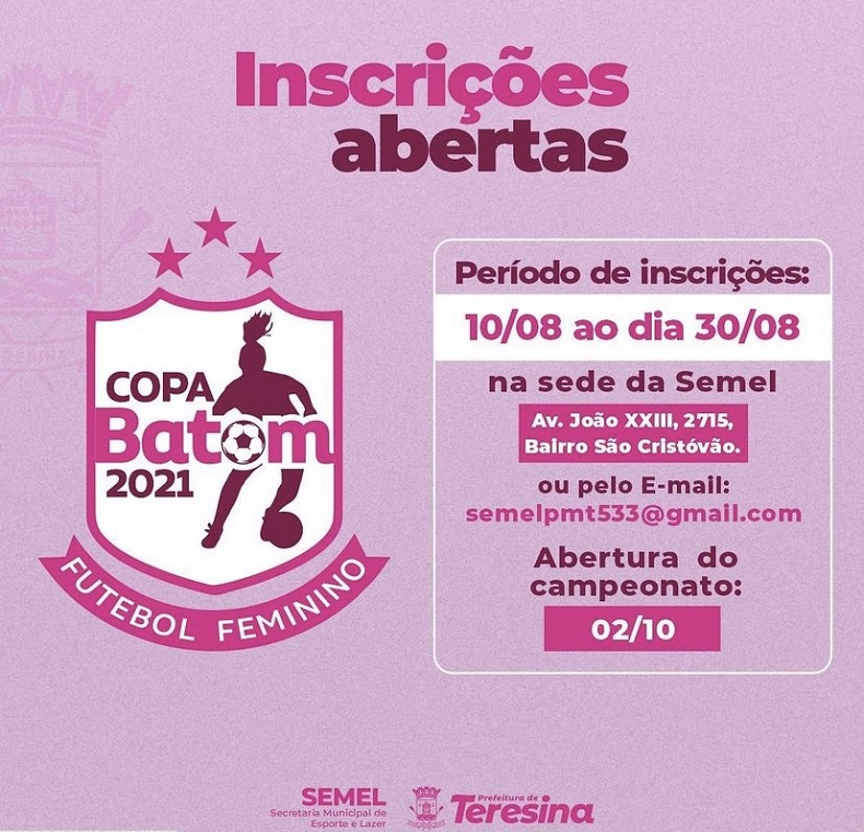 Semel abre inscrições para Copa Batom que inicia no mês de outubro