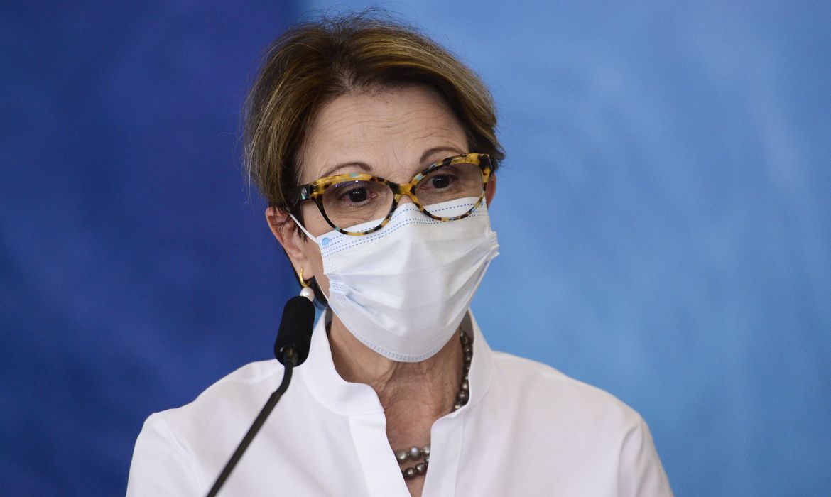 Ministra da Agricultura, Tereza Cristina é diagnosticada com covid-19
