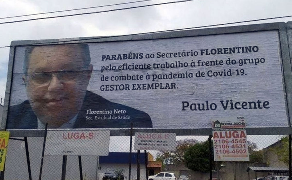 Justiça determina que outdoors com Florentino Neto sejam retirados em Teresina