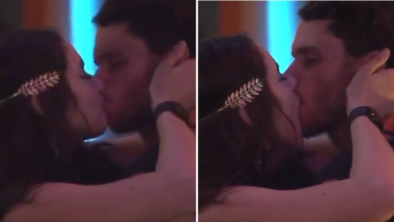 Lucas dá beijo em Eslovênia e gera climão em festa
