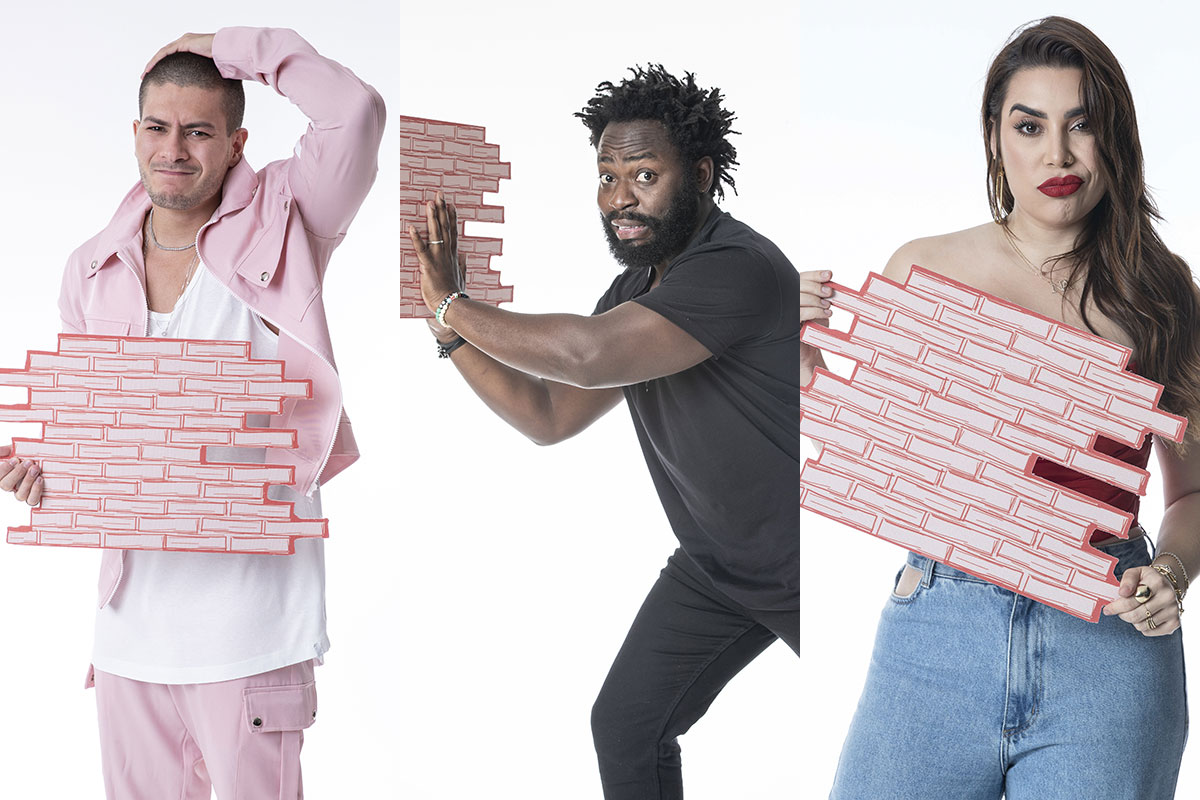 Terceiro Paredão do BBB 22 é entre Arthur Aguiar, Douglas Silva e Naiara Azevedo
