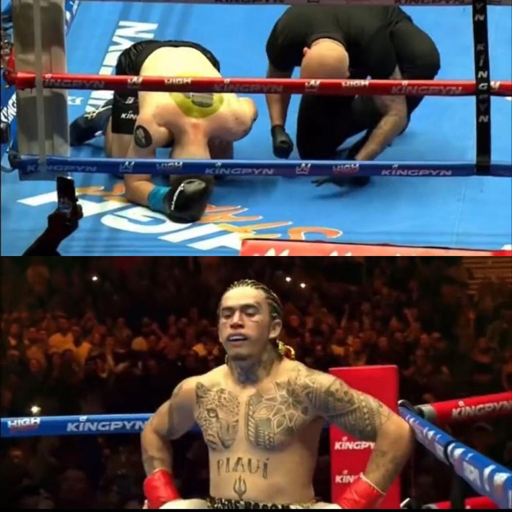 Whindersson Nunes vence polonês Filipek no segundo round por nocaute técnico em torneio internacional de boxe