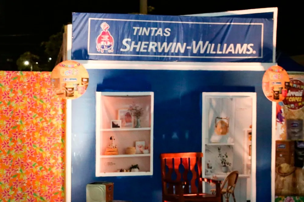  Sherwin-Williams é a tinta oficial e faz as cores da Cidade Junina