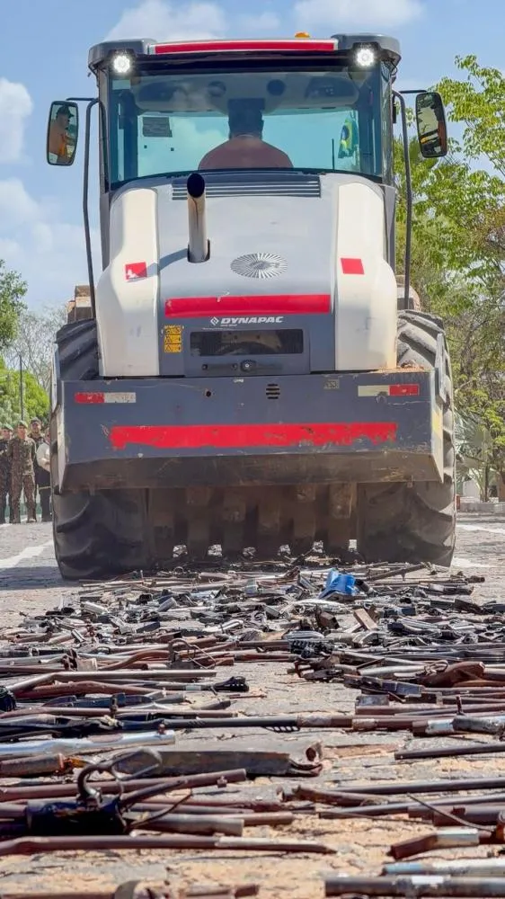 SSP-PI destrói mais de 1.500 armas apreendidas em ações policiais