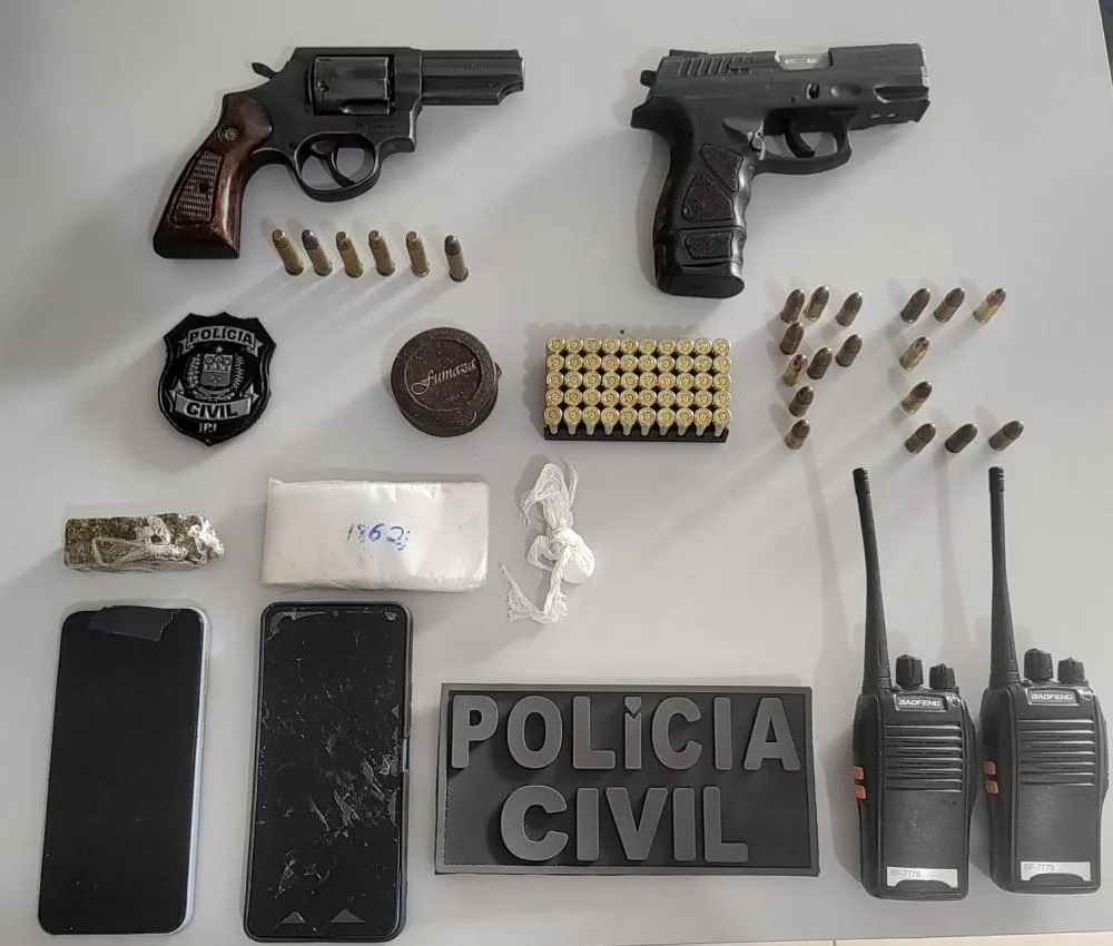 Operação da Polícia Civil desarticula ponto criminoso e prende foragido na cidade de Corrente