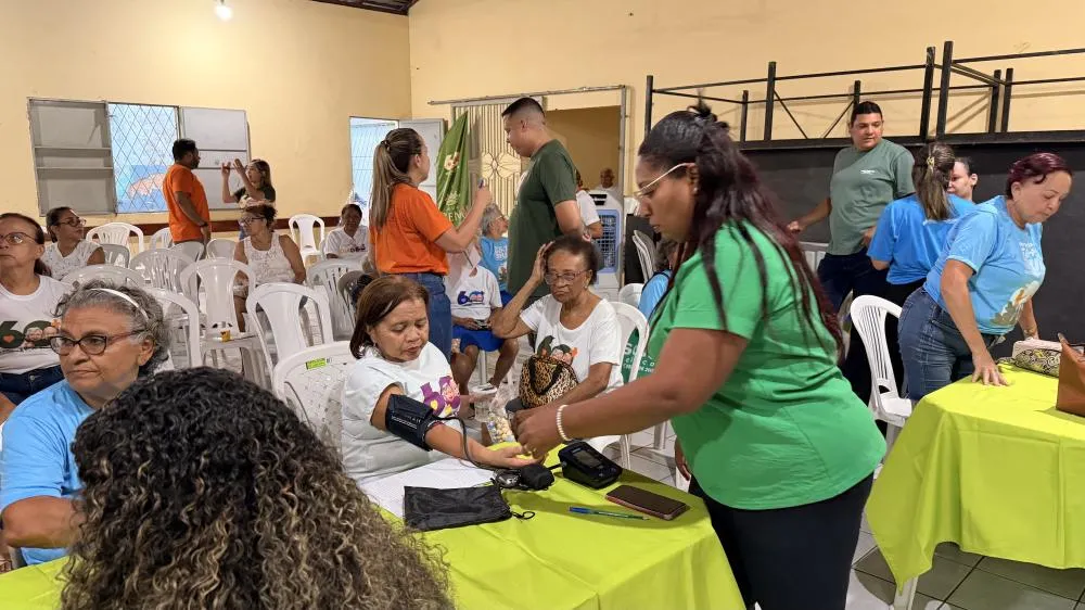 Projeto 60+, promovido pela AAMA, realiza atendimento multiprofissional a idosos no Mocambinho