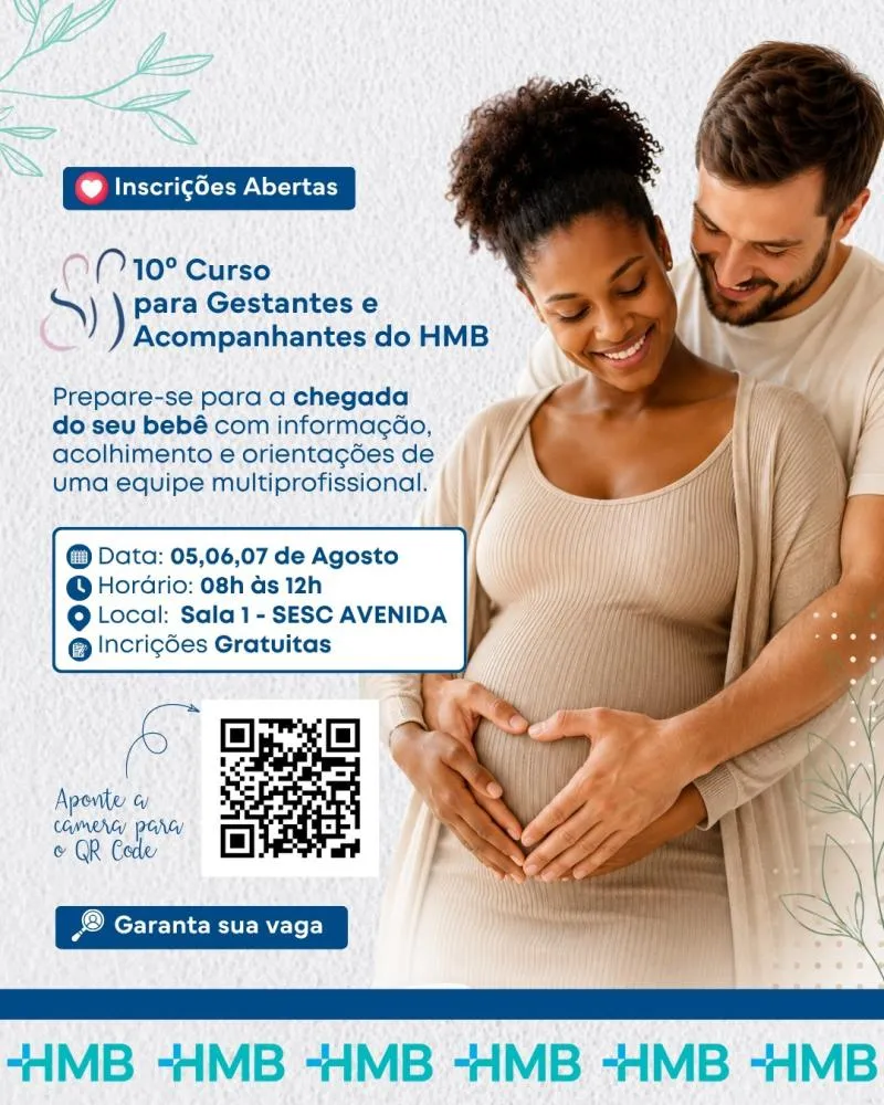 Hospital Marques Basto abre inscrições para o 10º Curso para Gestantes e Acompanhantes