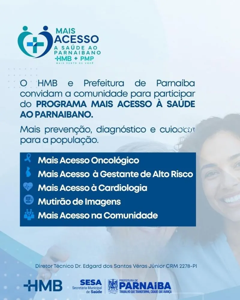 Programa Mais Acesso à Saúde aos Parnaibanos realiza nova edição em Parnaíba