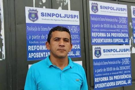 José Roberto, presidente do Sinpoljuspi. Foto: CidadeVerde