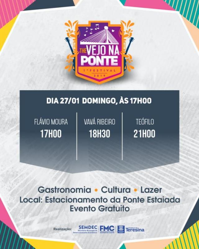MPB vai embalar encerramento do Festival The Vejo na Ponte neste domingo (27)