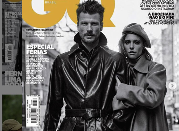Rodrigo Hilbert posa com Fernanda Lima em Nova York