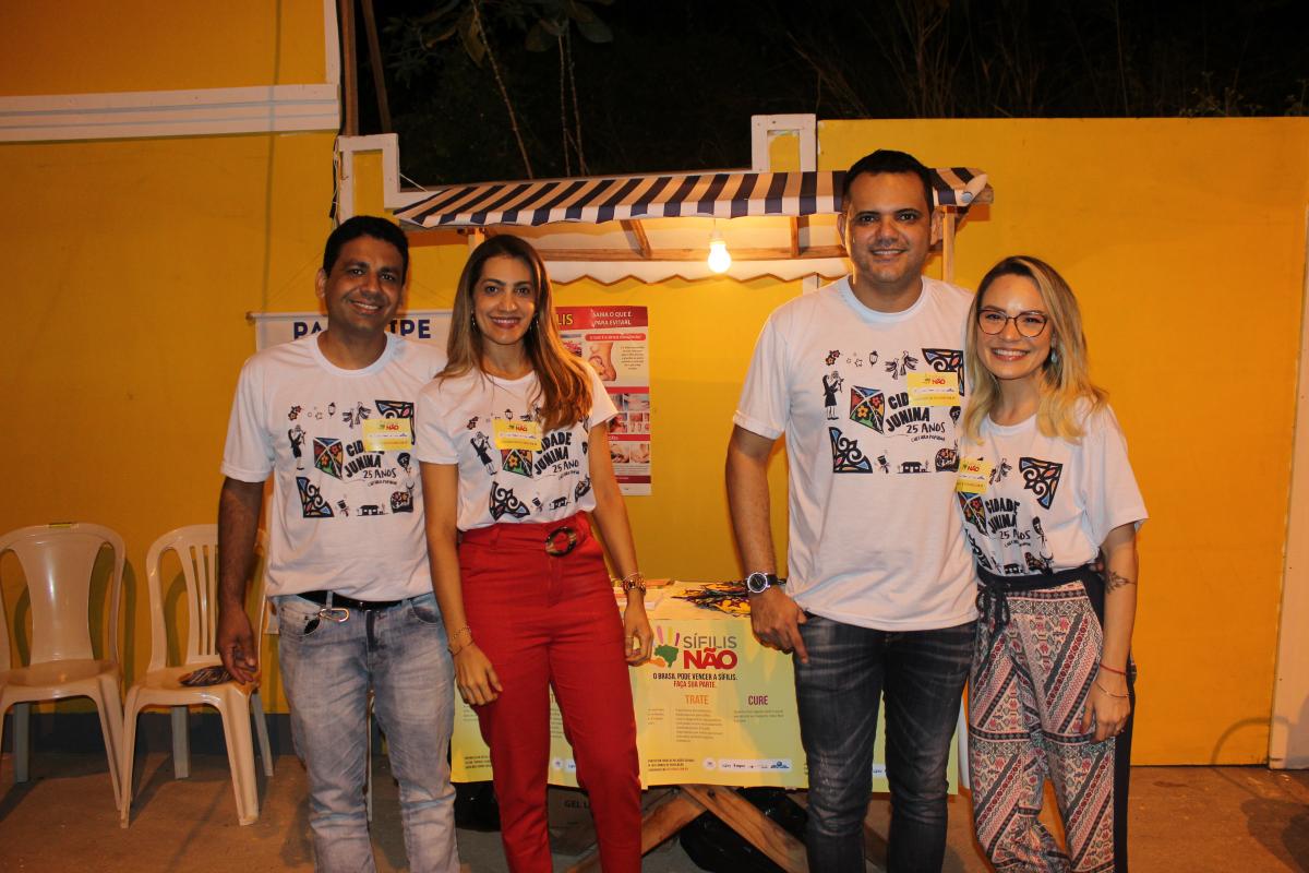 FMS realiza trabalho de prevenção de doenças em stand na Cidade Junina