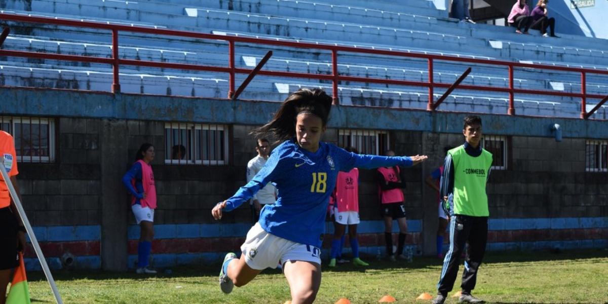 Piauiense Júlia Beatriz marca seu primeiro gol com a camisa da seleção brasileira sub-20