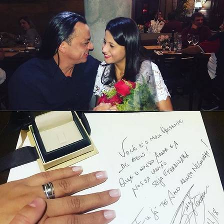 Frank Aguiar fala de namoro com estudante 21 anos mais nova e sobre casamento 