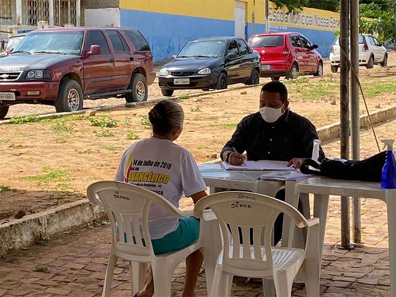 Sem prédio, prefeito de Alvorada do Gurguéia trabalha em estrutura improvisada